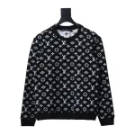 Louis Vuitton full print LOGO jacquard round neck Hoodie