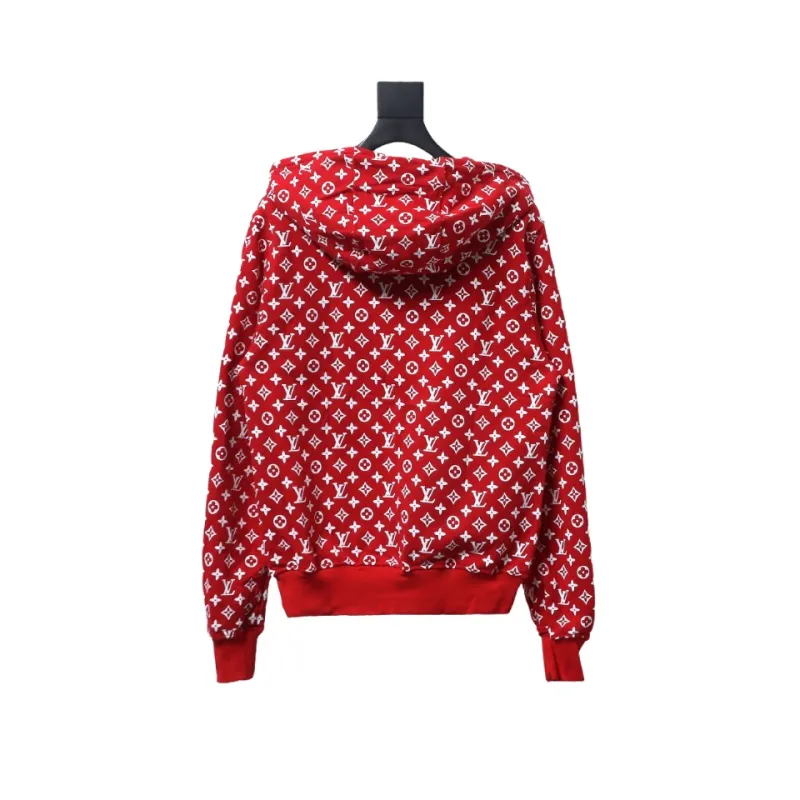 Louis Vuitton joint SUP full print red Hoodie