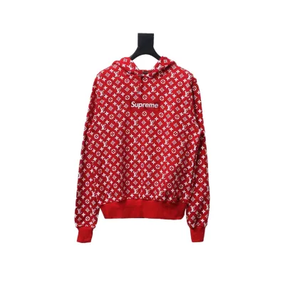 Louis Vuitton joint SUP full print red Hoodie 01