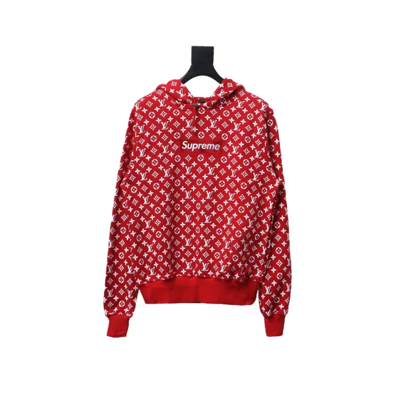 Louis Vuitton joint SUP full print red Hoodie