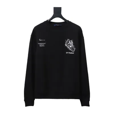  Louis Vuitton letter shoe print round neck Hoodie 1 01