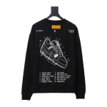  Louis Vuitton letter shoe print round neck Hoodie 1