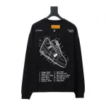  Louis Vuitton letter shoe print round neck Hoodie 1