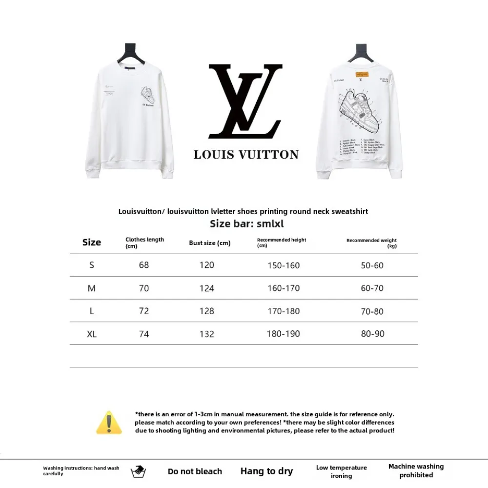  Louis Vuitton letter shoe print round neck Hoodie 2