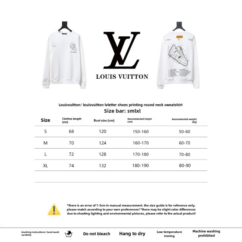  Louis Vuitton letter shoe print round neck Hoodie 2