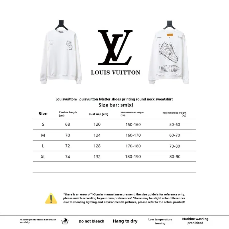  Louis Vuitton letter shoe print round neck Hoodie 2