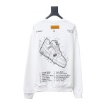  Louis Vuitton letter shoe print round neck Hoodie 2