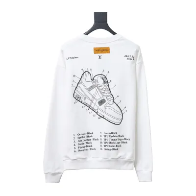  Louis Vuitton letter shoe print round neck Hoodie 2 02