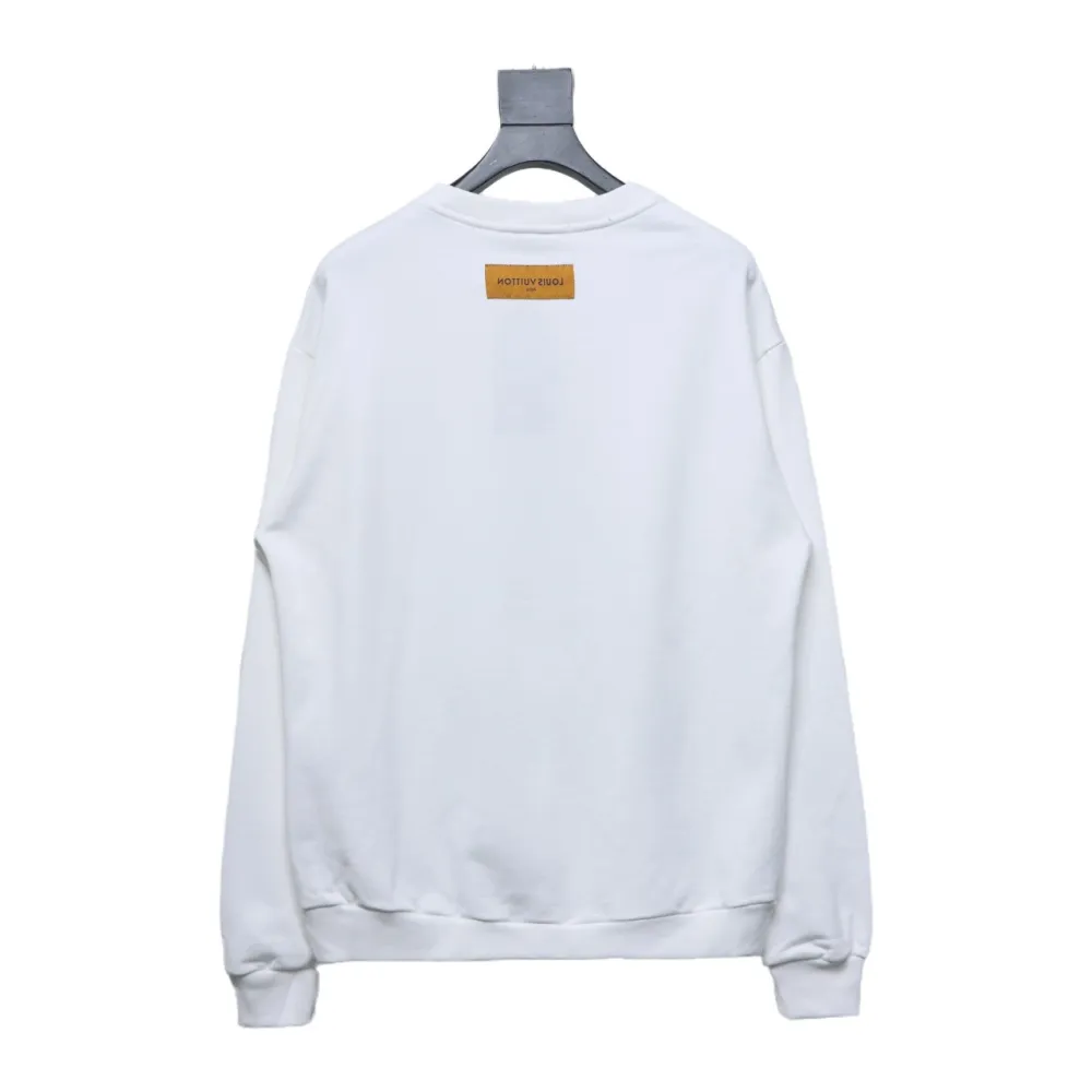  Louis Vuitton letter towel embroidery round neck Hoodie 1