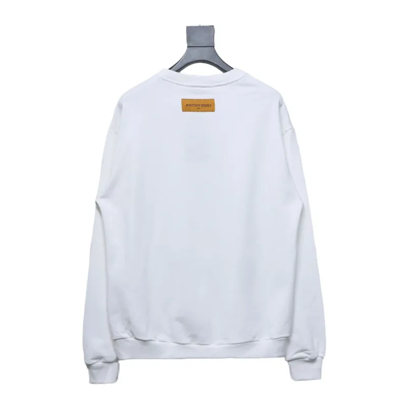  Louis Vuitton letter towel embroidery round neck Hoodie 1