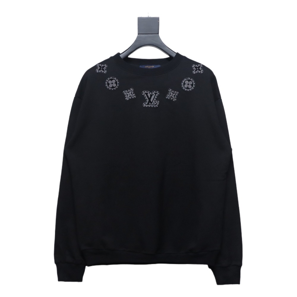  Louis Vuitton letter towel embroidery round neck Hoodie 2