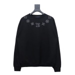  Louis Vuitton letter towel embroidery round neck Hoodie 2