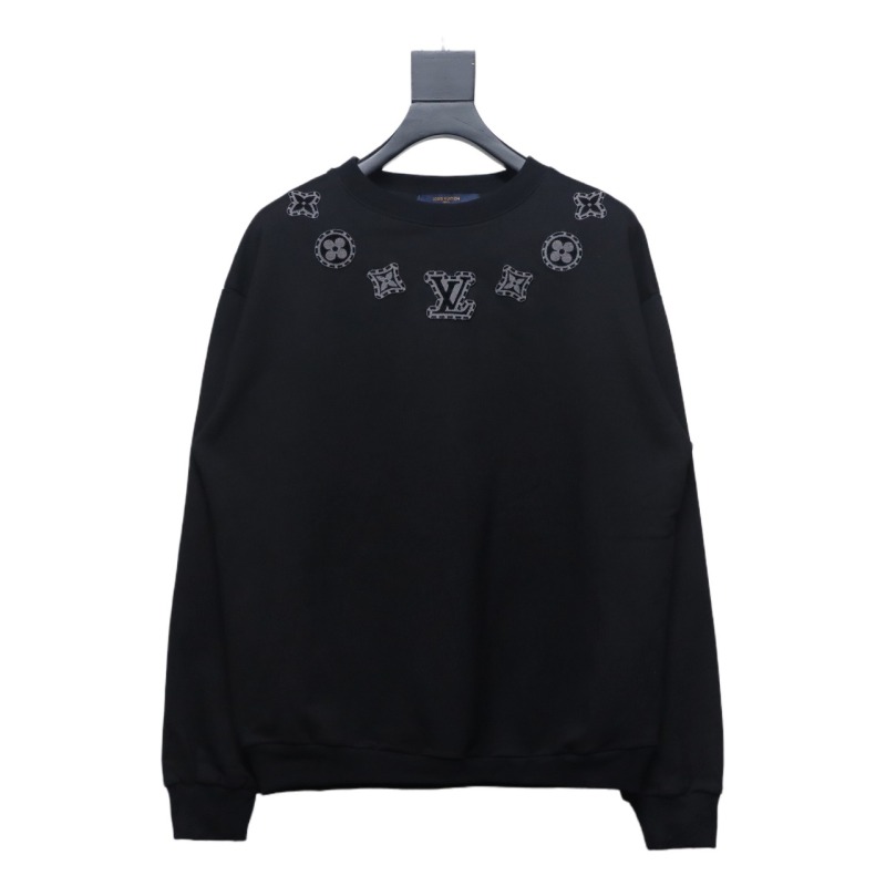  Louis Vuitton letter towel embroidery round neck Hoodie 2