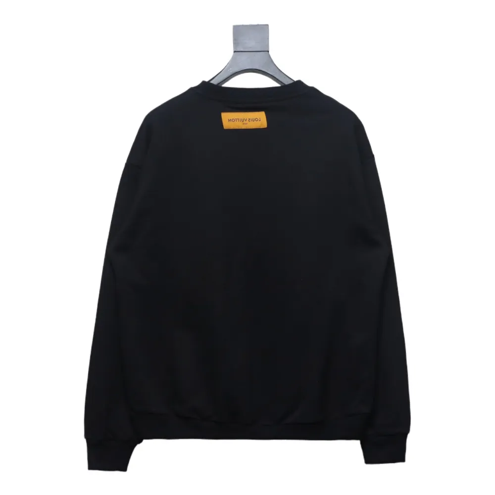 Louis Vuitton letter towel embroidery round neck Hoodie 2
