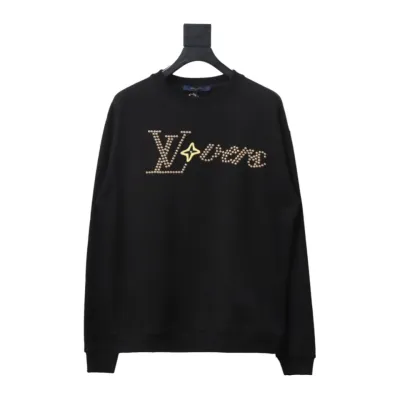  Louis Vuitton Metal studded letter long-sleeved Hoodie 1 01