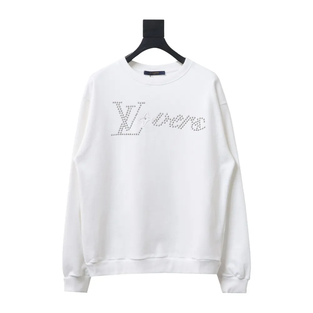 Louis Vuitton Metal studded letter long-sleeved Hoodie 2