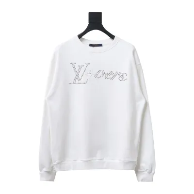  Louis Vuitton Metal studded letter long-sleeved Hoodie 2 01