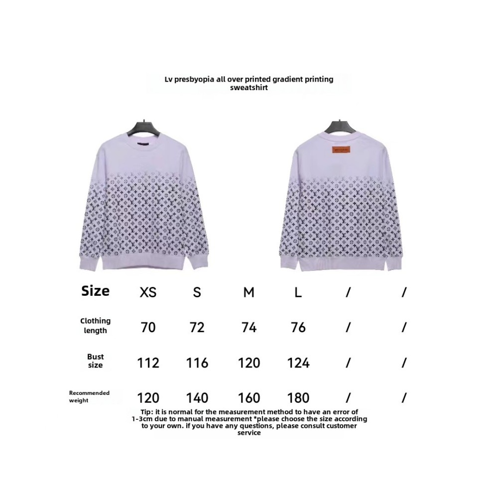 Louis Vuitton monogram all-over gradient print Hoodie2