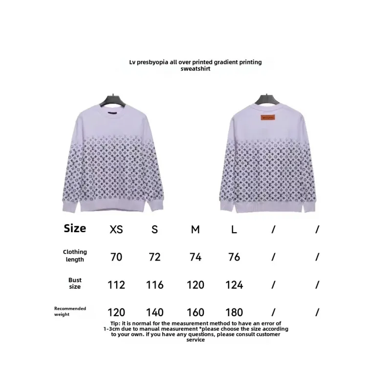  Louis Vuitton monogram all-over gradient print Hoodie2