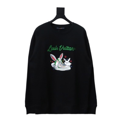  Louis Vuitton rabbit trendy shoes print round neck Hoodie 1 01