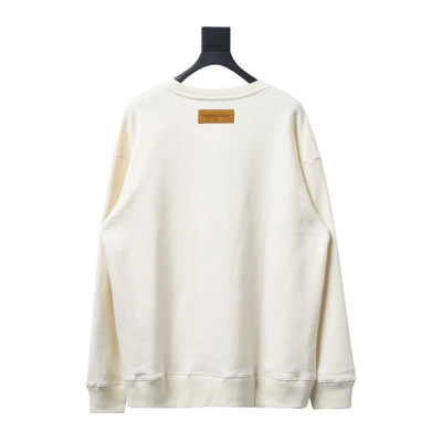 Louis Vuitton rabbit trendy shoes print round neck Hoodie 2 02