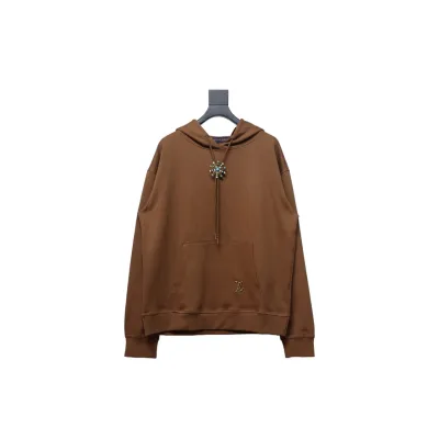  Louis Vuitton turquoise sunflower drawstring Hoodie 01