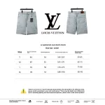 Louis Vuitton washed full print denim shorts Jeans