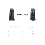 Balenciaga 23ss eroded mud-dyed distressed large damaged knife-cut Jeans