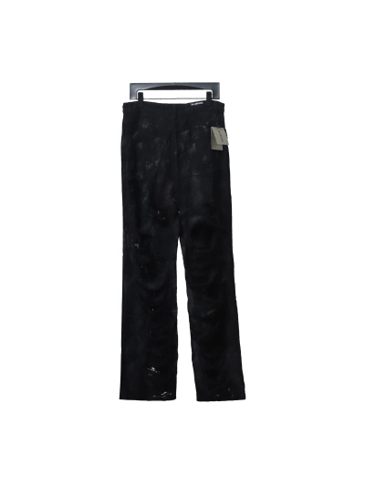 Balenciaga 23ss show mud-dyed knife-cut damaged Jeans 02