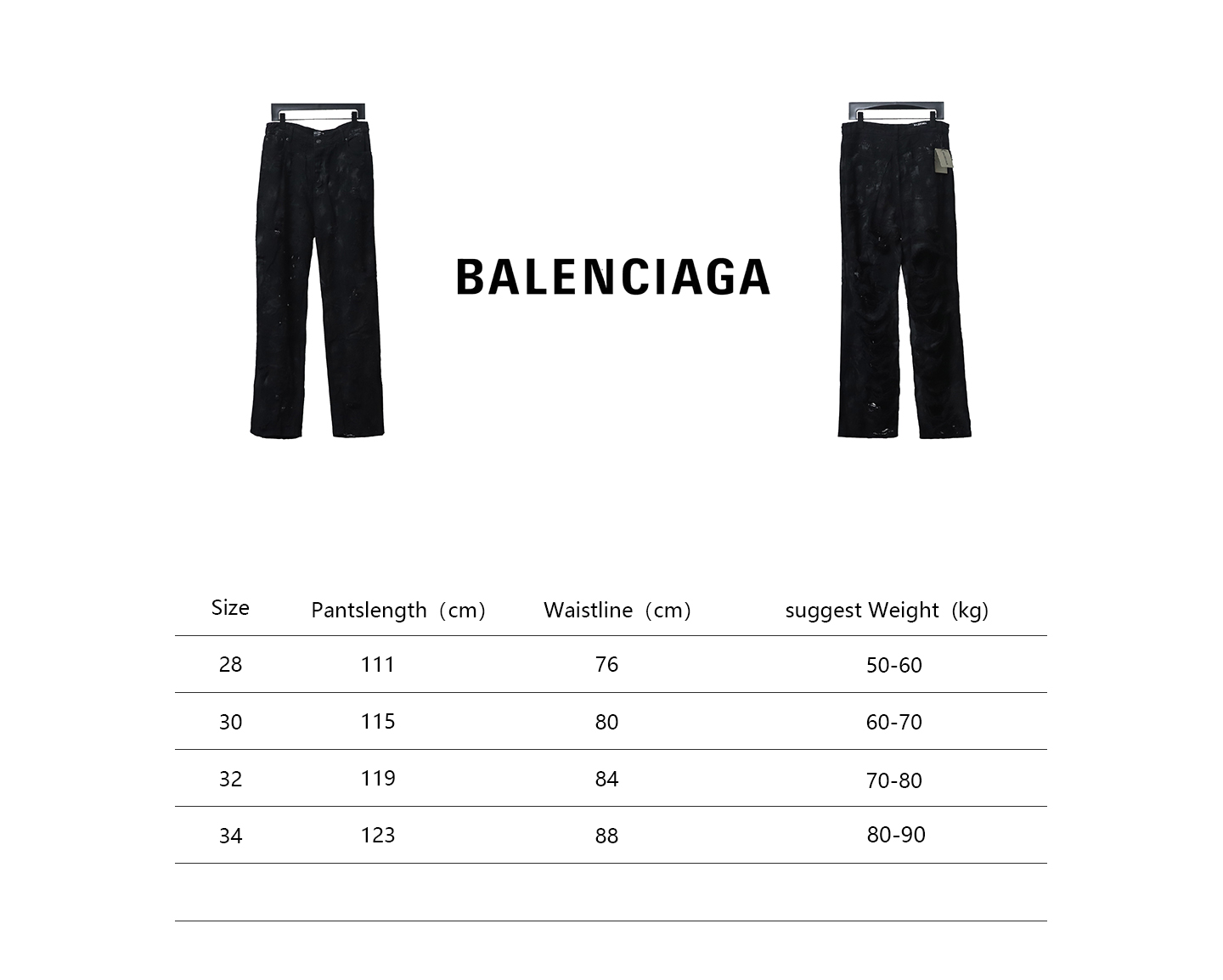 Balenciaga 23ss show mud-dyed knife-cut damaged Jeans