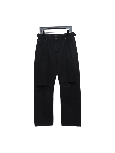Balenciaga 24Fw knife-cut ripped Jeans 01
