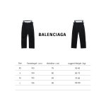  Balenciaga 24Fw knife-cut ripped Jeans