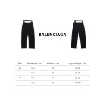 Balenciaga 24Fw knife-cut ripped Jeans