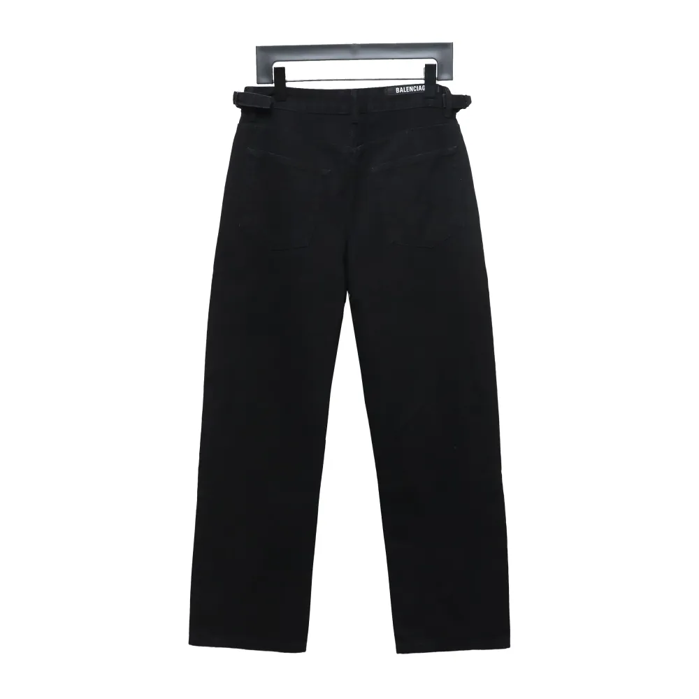 Balenciaga 24Fw knife-cut ripped Jeans