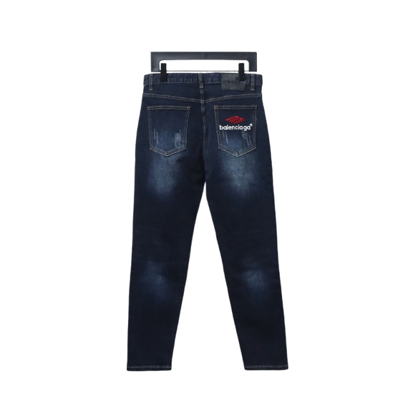  Balenciaga 3M embroidered logo Jeans