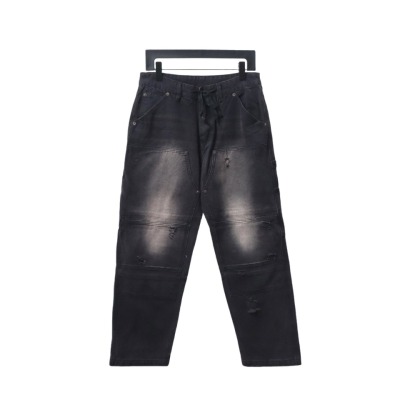  Balenciaga BLCG 24ss pocket worn holes distressed patchwork denim Jeans 01