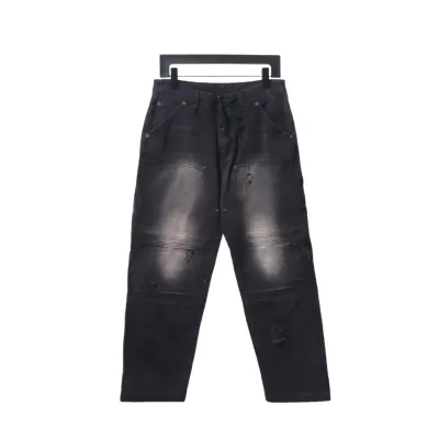 Balenciaga BLCG 24ss pocket worn holes distressed patchwork denim Jeans 01