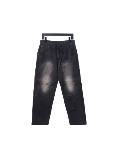 Balenciaga BLCG 24ss pocket worn holes distressed patchwork denim Jeans 01