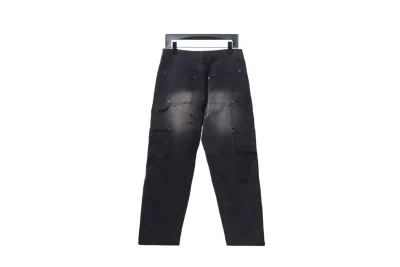 Balenciaga BLCG 24ss pocket worn holes distressed patchwork denim Jeans 02
