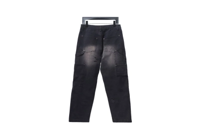 Balenciaga BLCG 24ss pocket worn holes distressed patchwork denim Jeans 02