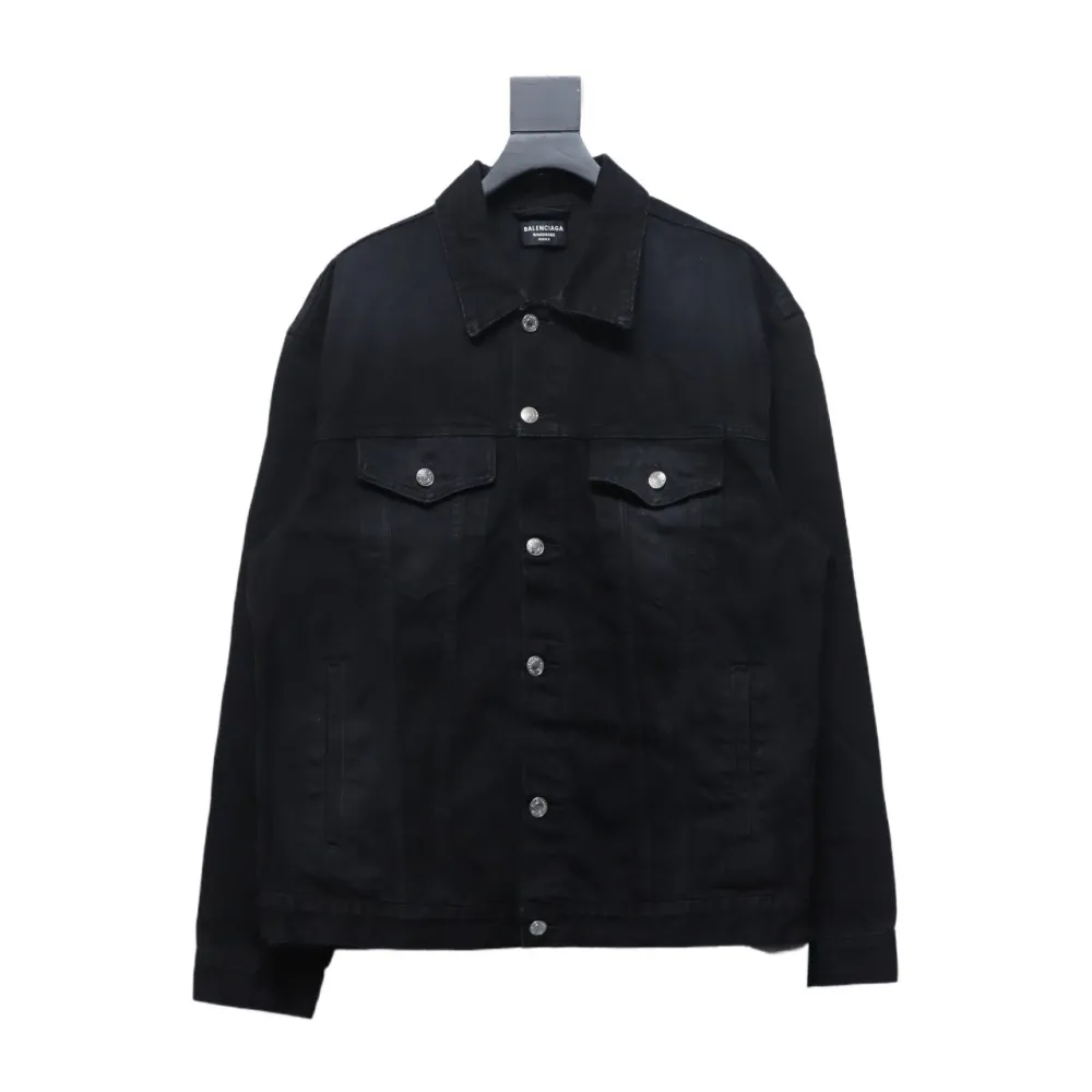 Balenciaga BLCG back double BB print denim jacket