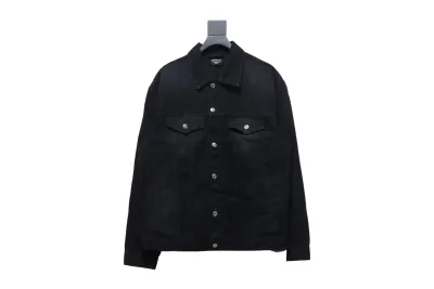 Balenciaga BLCG back double BB print denim jacket 01