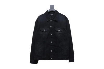 Balenciaga BLCG back double BB print denim jacket 01