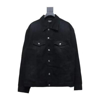 Balenciaga BLCG back double BB print denim jacket 01