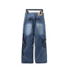 Balenciaga BLCG special-shaped printed denim Jeans