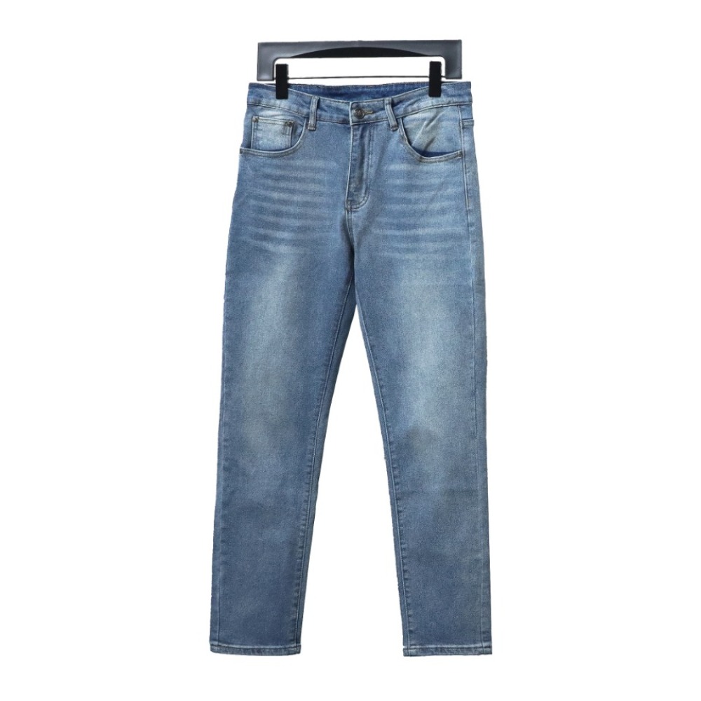 Balenciaga bullet screen back waist logo collection print stretch slim Jeans