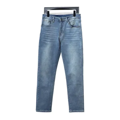 Balenciaga bullet screen back waist logo collection print stretch slim Jeans 01