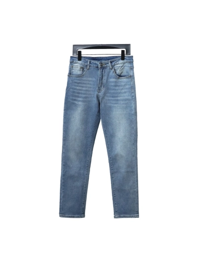 Balenciaga bullet screen back waist logo collection print stretch slim Jeans 01