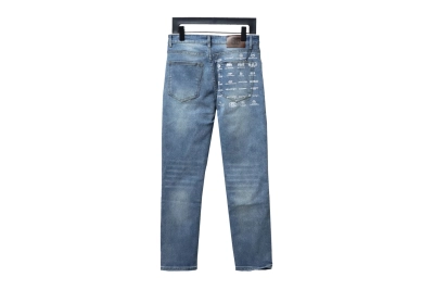 Balenciaga bullet screen back waist logo collection print stretch slim Jeans 02