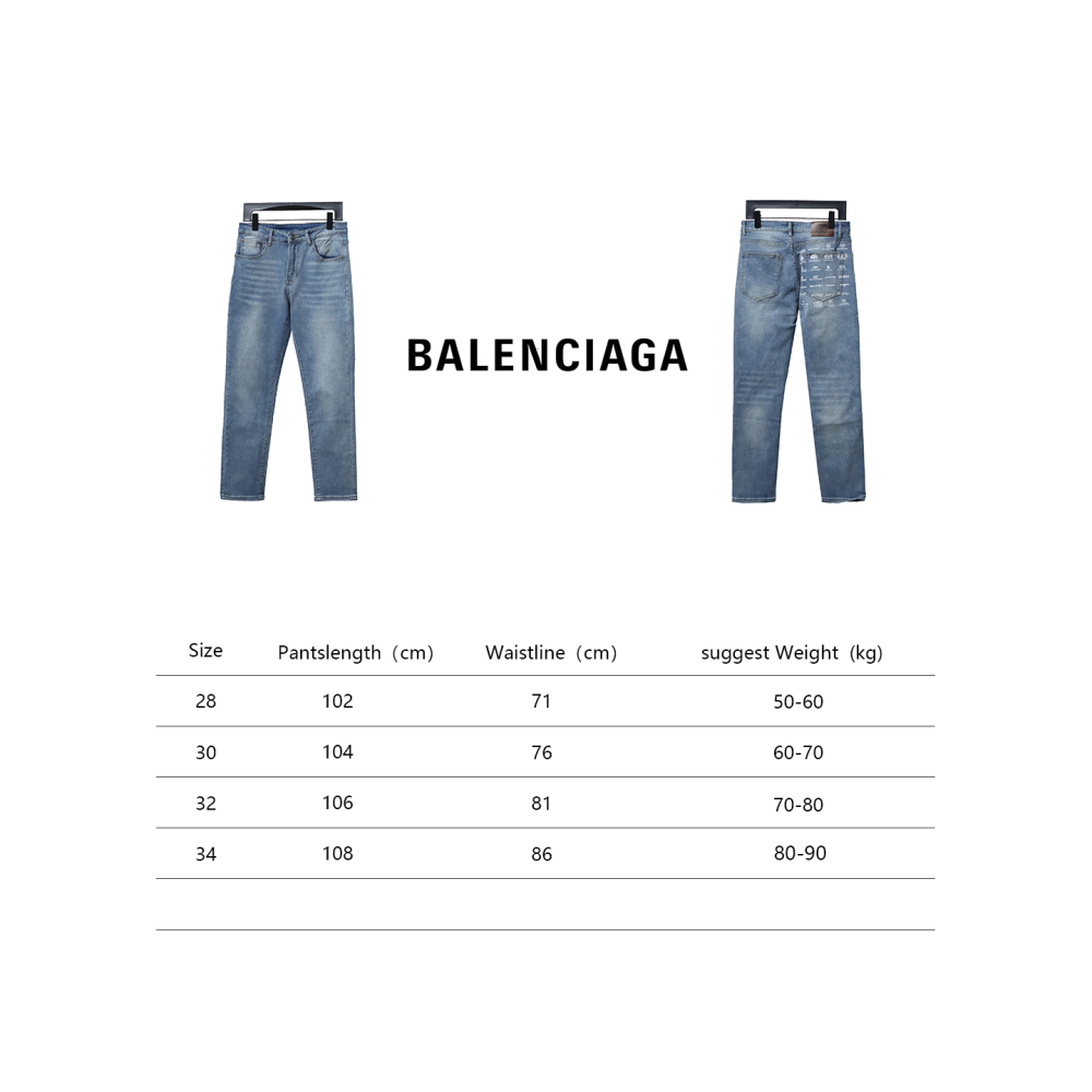 Balenciaga bullet screen back waist logo collection print stretch slim Jeans